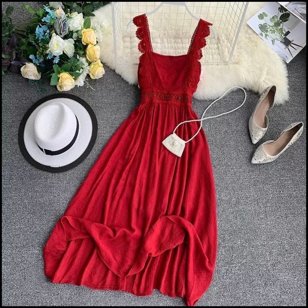 CHERRY RED SUNDRESS
